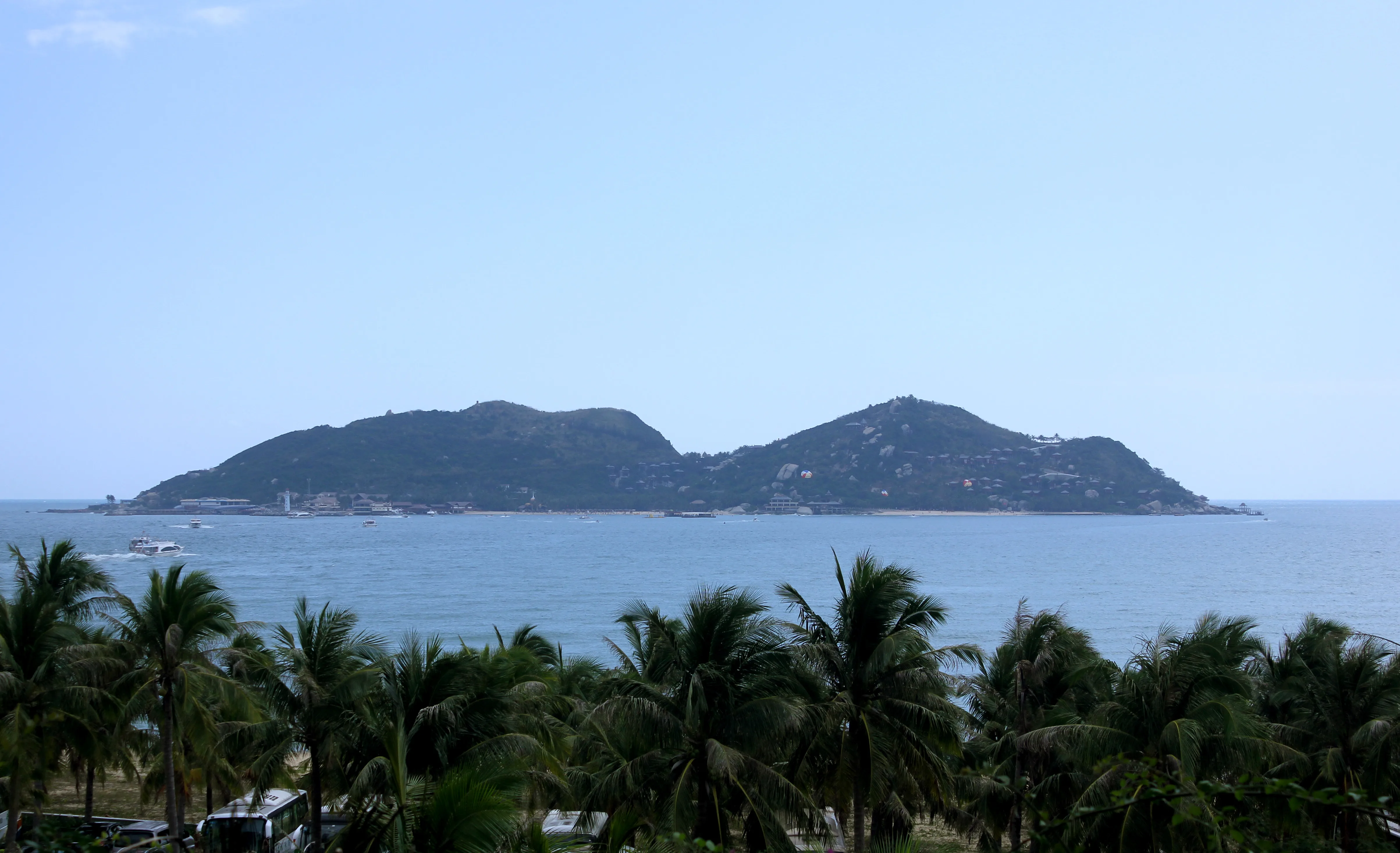 分界洲岛海水和海岸实景